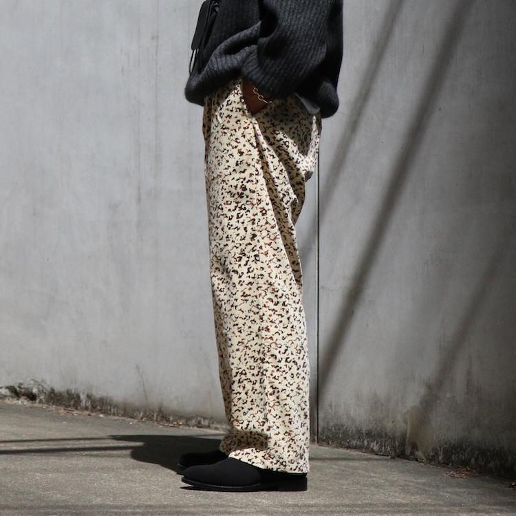 SEVEN BY SEVEN｜セブンバイセブン｜COTTON VEVET COOK PANTS LEOPARD 