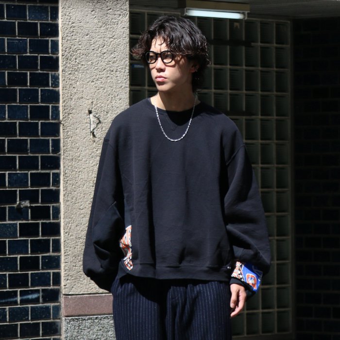 77CIRCA｜77サーカ｜circa make wide cutback sweat top - BLACK｜公式通販｜RAY COAL