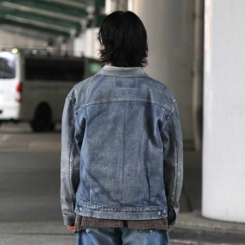 TOLQ|トルク|TROMPE I'OEIL TYPE2 DENIM JACKET|RAY COAL TOLQ|トルク|TROMPE I'OEIL TYPE2 DENIM JACKET|RAY COAL
