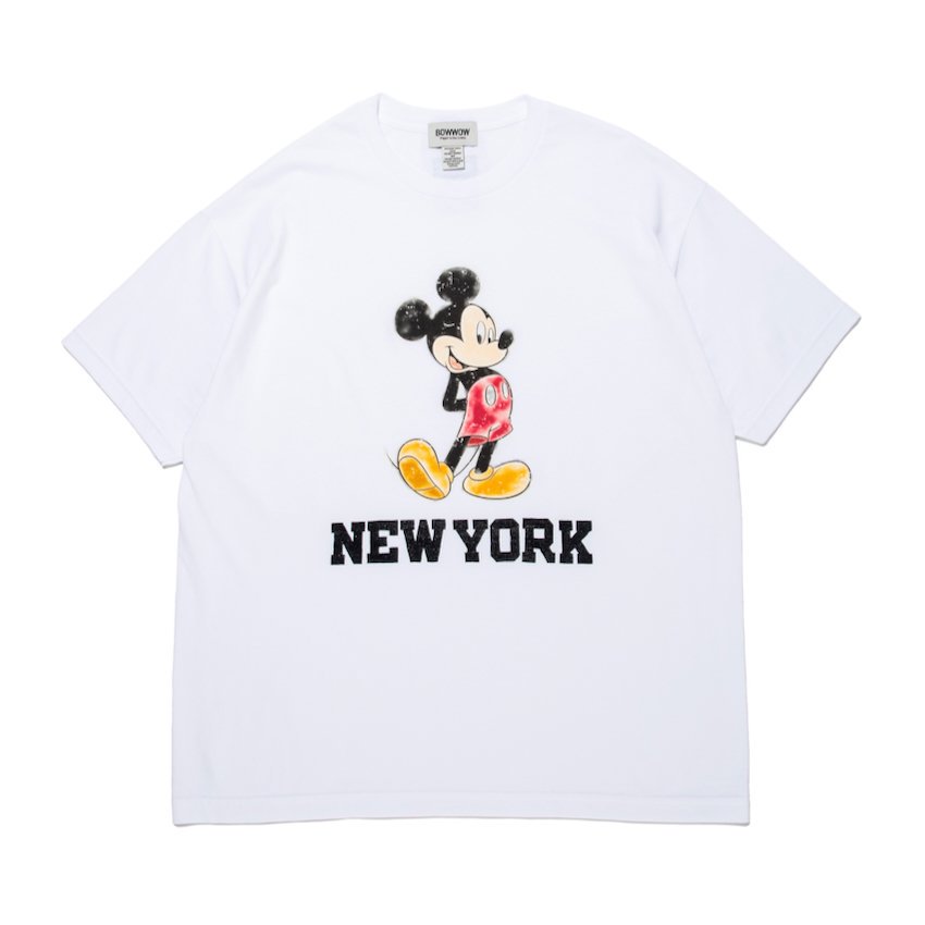 バウワウ｜RECOGNIZE × BOW WOW MICKEY MOUSE NEW YORK TEE｜公式通販｜RAY COAL｜