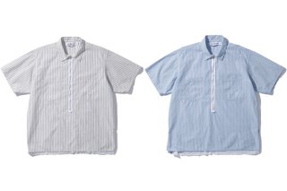 <img class='new_mark_img1' src='https://img.shop-pro.jp/img/new/icons6.gif' style='border:none;display:inline;margin:0px;padding:0px;width:auto;' />SANDWATERR RESEARCHED H/ZIP SHIRT SS - ORGANIC COTTON STRIPE
