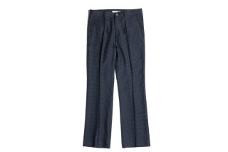 <img class='new_mark_img1' src='https://img.shop-pro.jp/img/new/icons6.gif' style='border:none;display:inline;margin:0px;padding:0px;width:auto;' />SEVEN BY SEVEN FLARE SHEER TROUSERS GINGHAM CHECK INDIAN KHADI