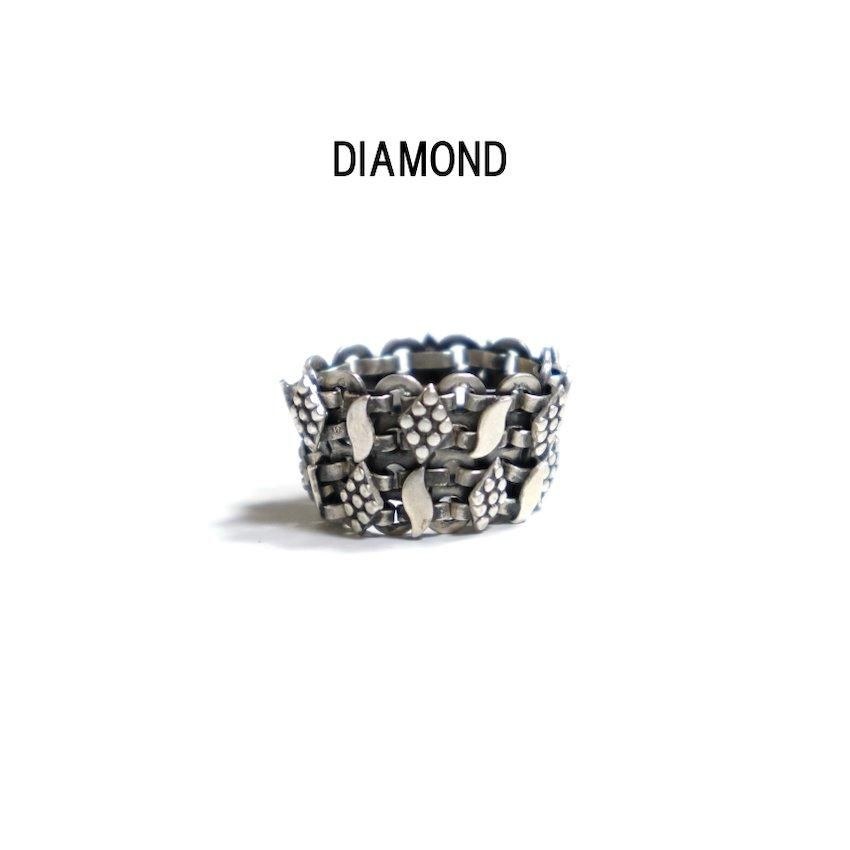 THARU SILVER DOUBLE RING -DIAMOND- ｜タルシルバー シングル