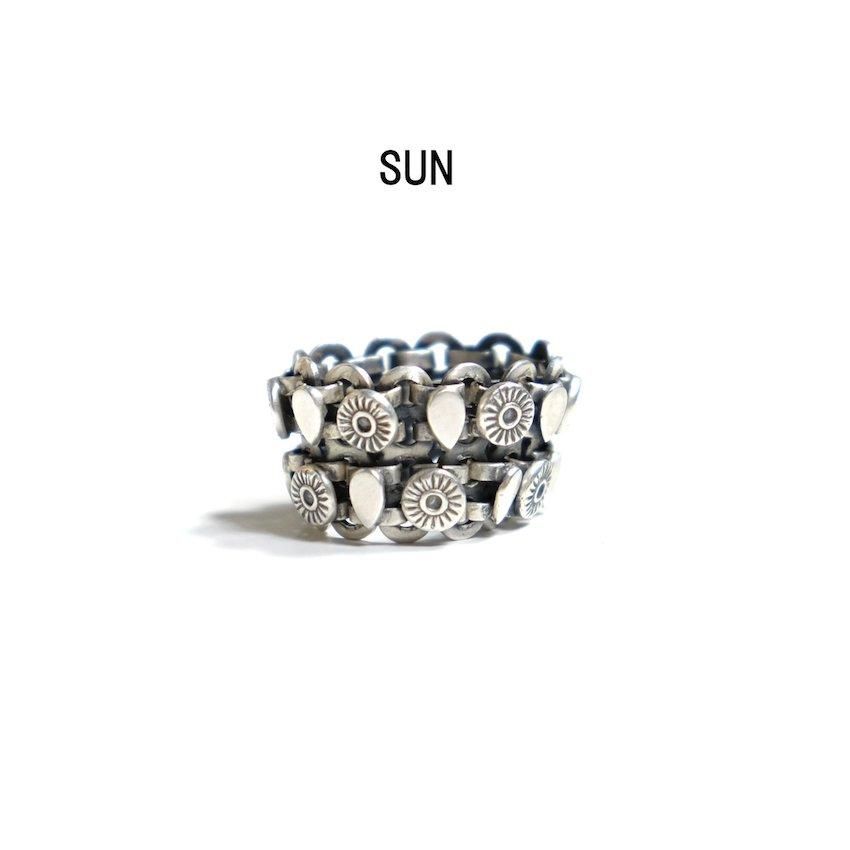 THARU SILVER DOUBLE RING -DIAMOND- ｜タルシルバー シングル