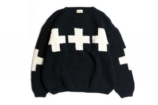 <img class='new_mark_img1' src='https://img.shop-pro.jp/img/new/icons6.gif' style='border:none;display:inline;margin:0px;padding:0px;width:auto;' />MACMAHON KNITTING MILLS CREW NECK LS KNIT  LINE CROSS