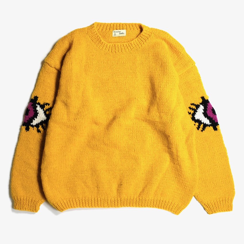 MACMAHON KNITTING MILLS｜マクマホン ニッティングミルズ｜CREW NECK LS KNIT‐EYES｜公式通販｜RAY  COAL｜