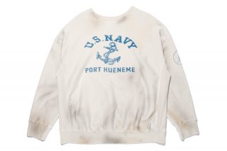 <img class='new_mark_img1' src='https://img.shop-pro.jp/img/new/icons6.gif' style='border:none;display:inline;margin:0px;padding:0px;width:auto;' />BOWWOW USN SEEBEES SWEATSHIRTS AGING