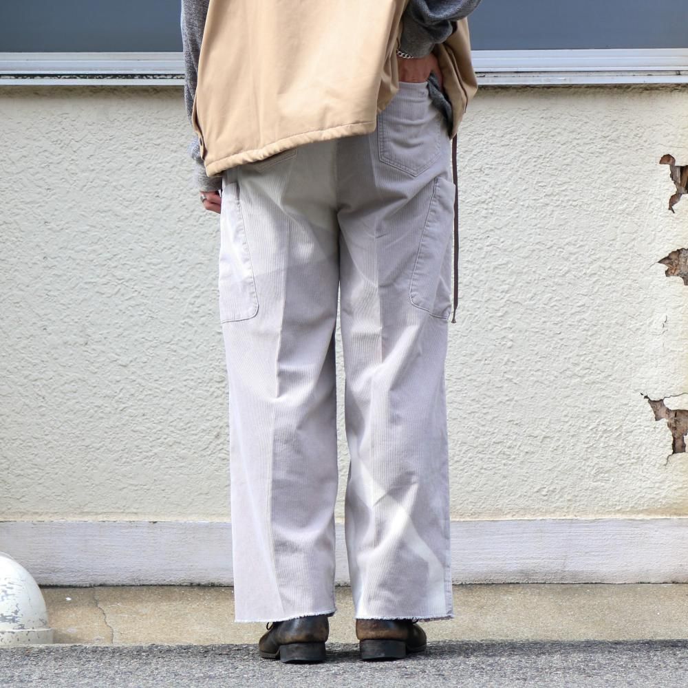 saby｜サバイ｜TUCK BAGGY CARGO PANTS 12W CORDUROY SUN FADE