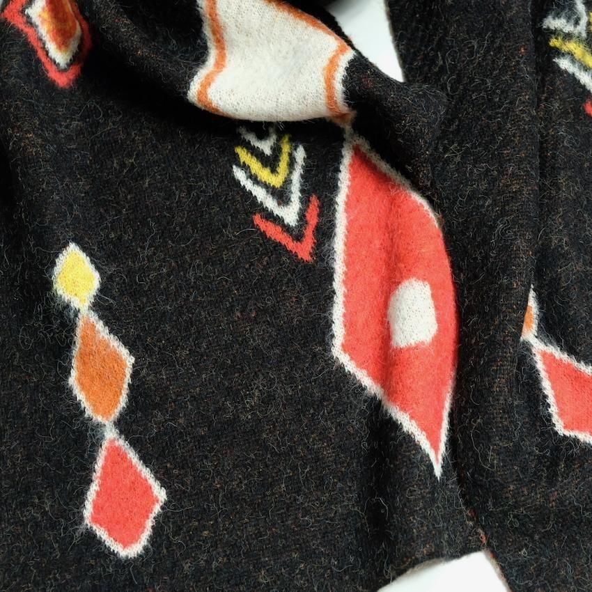 【kz】Lamrof Wave Mohair Stall Alpaca Wool Shawl Scarf | Overland
