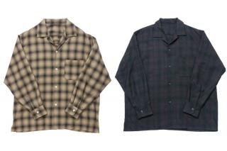 <img class='new_mark_img1' src='https://img.shop-pro.jp/img/new/icons47.gif' style='border:none;display:inline;margin:0px;padding:0px;width:auto;' />KAPTAIN SUNSHINE WOOL OMBLE OPEN COLLARED SHIRT