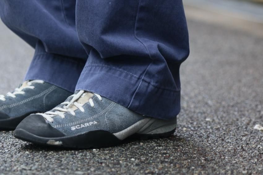 バウワウ　チノパン　L　グレー L．グレー 【i-Pants-アイパンツ-】バイオセンサー生地使用