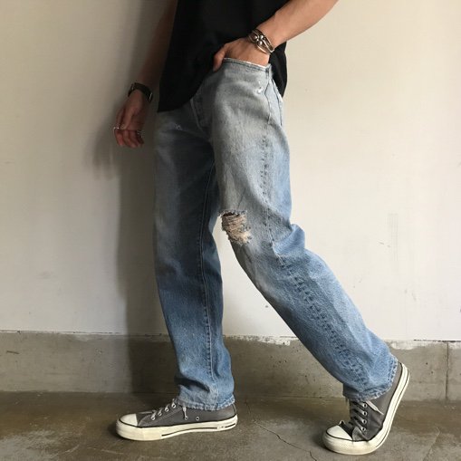 90s' Levi's 501 Denim Pants 膝穴バランス良好 - Lemontea Online Shop