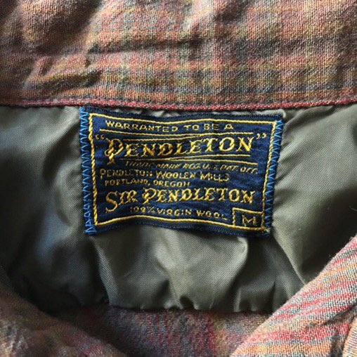60s' Sir PENDLETON Wool Shirt - Lemontea Online Shop