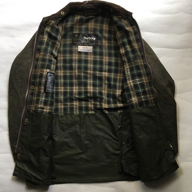 80年代 BARBOUR 初期型 4フラップポケット BEDALE 38 2ワラント