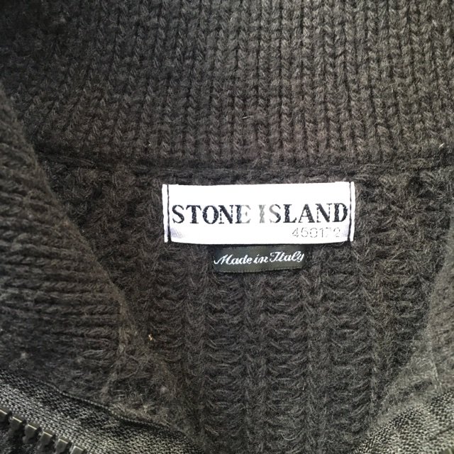 2000年代 STONE ISLAND Drives Knit Jacket M Black ITALY製 ...