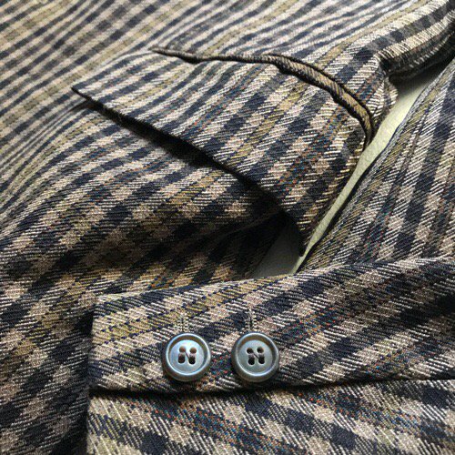 1960's Vintage AUSTIN REED British Check Wool Tailored Jacket