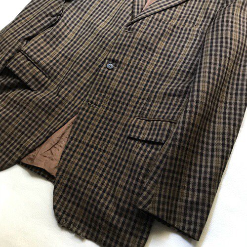 1960's Vintage AUSTIN REED British Check Wool Tailored Jacket