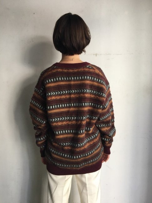 80's EXAMPLE by MISSONI alpaca Sweater MADE IN ITALY - Lemontea 