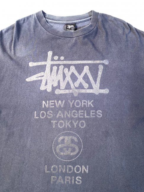 Stussy New York Los Angeles Tokyo London Paris Streetwear T-Shirt –  thefuzzyfelt