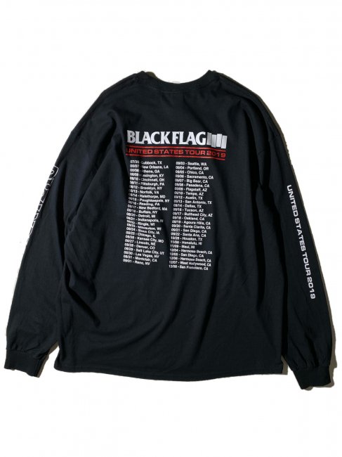 希少 BLACK FLAG / 2019 USA TOUR オフィシャル ロンT - トップス