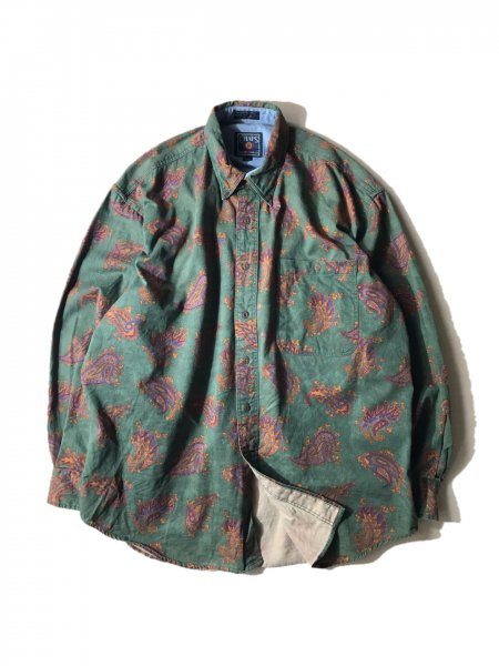Hub versieren Ontvangende machine 90's CHAPS RALPH LAUREN Paisley Pattern Cotton BD Shirt - Lemontea Online  Shop