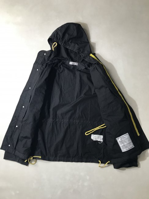 06's STONE ISLAND RASO GOMMATO Fooded Jacket BLACK Designed by