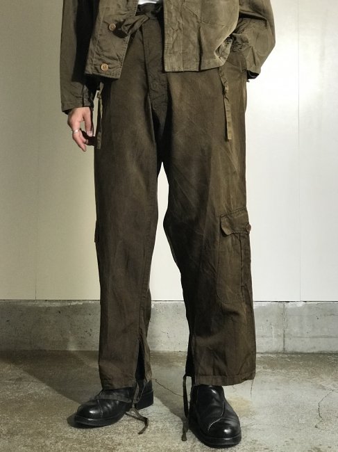 海軍航空隊 夏用ズボン 記名布 横須賀軍需部 製作年月 拾九年 昭和19年 