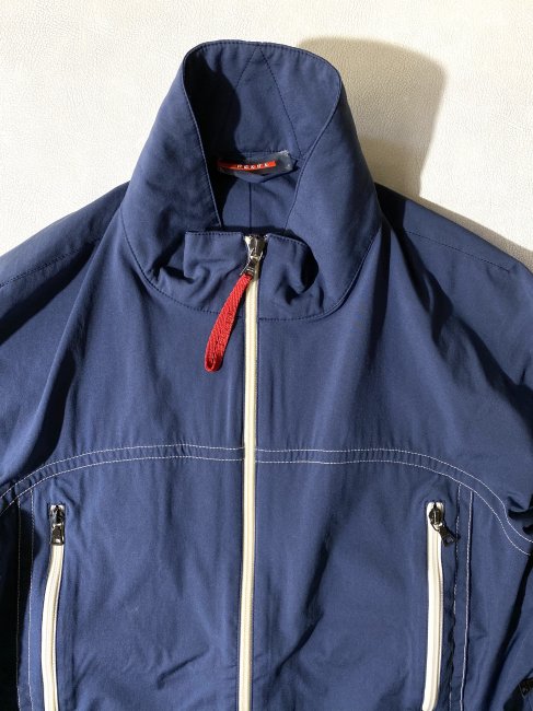 PRADA SPORT Stitch Design Nylon Jacket NAVY - Lemontea Online Shop