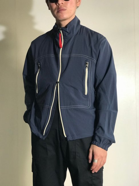 PRADA SPORT Stitch Design Nylon Jacket NAVY - Lemontea Online Shop