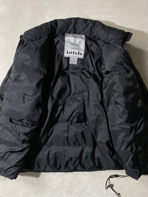 90's bitch Down Jacket BLACK - Lemontea Online Shop