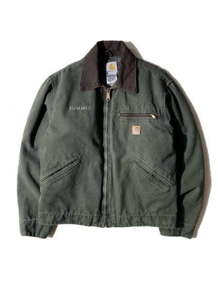 Carhartt Detroit Jacket GREEN/BROWN MADE IN U.S.A.