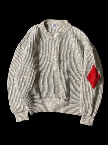 80's C.P.COMPANY Ideas From Massimo Osti Elbow Patch Rib Knit