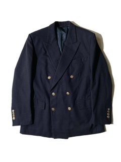 80's JJ MINNIS of London Charles Licha TAILLEUR Double breasted Navy Blazer