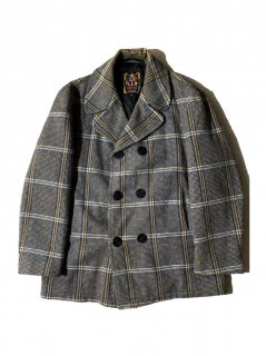 60's h.i.s SPORTSWEAR Wool Check P-Coat 