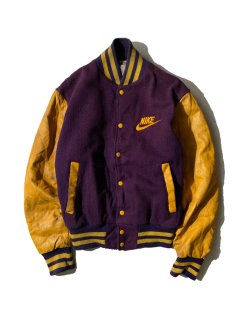 80's NIKE Melton/Leather Stadium Jacket 