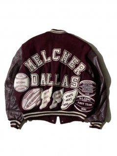 7080's Delong Amazing Custom Melton/Leather Stadium Jacket MADE IN U.S.A.