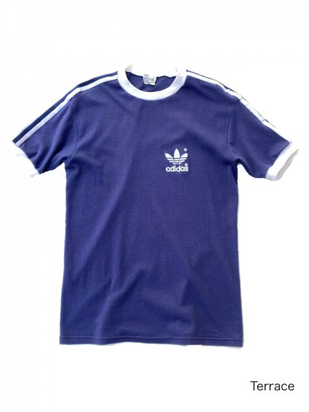 motief Bestaan Scheermes 80's adidas T-shirt NAVY L MADE IN ENGLAND - Lemontea Online Shop