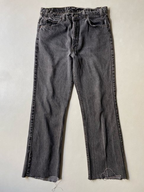 デニム特別大セール'90s Levi's 517 先染め 黒デニム W38×L32 - デニム