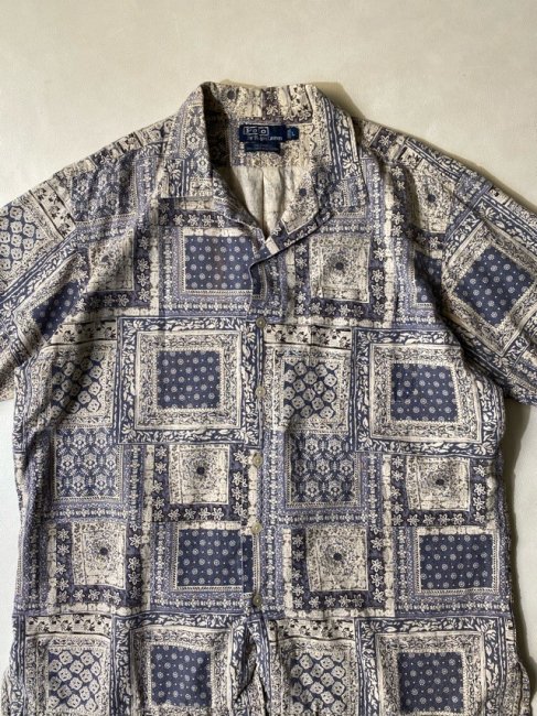 90's Polo by Ralph Lauren CALDWELL Linen/Cotton Bandanna Patchwork