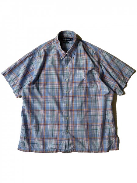 90's Ralph Lauren BOB CAMP Madras Check BD S/S Shirt MADE IN INDIA ...