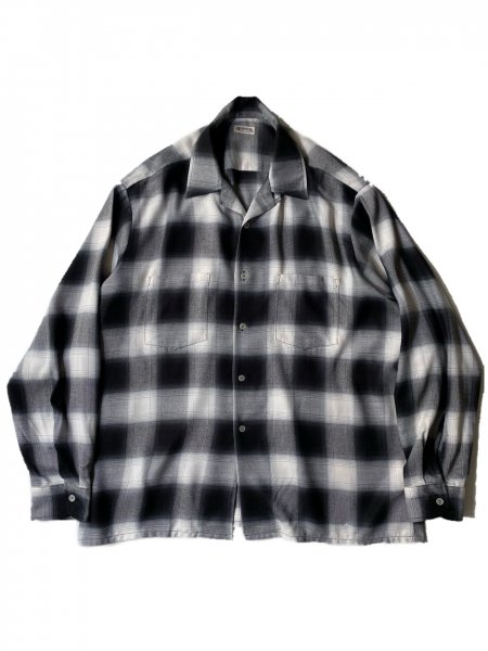 メンズGENERAL Ombre Check 100% Rayon Shirt - シャツ