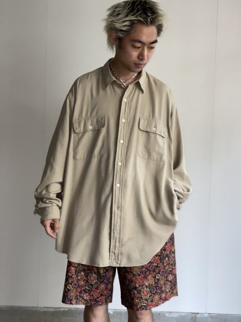 90's Polo by Ralph Lauren WHITFIELD Rayon Shirt XL - Lemontea