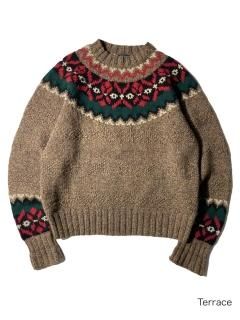90's OLD GAP Hand Knit Nordic Sweater