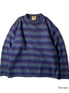 90's Carraig Donn Gradation Roll-neck Knit MADE IN IRELAND