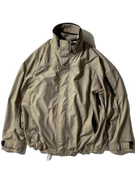 90's OAKLEY Nylon Zip-up Jacket GREIGE 