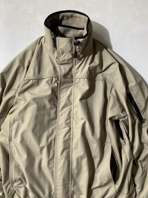 90's OAKLEY Nylon Zip-up Jacket GREIGE 