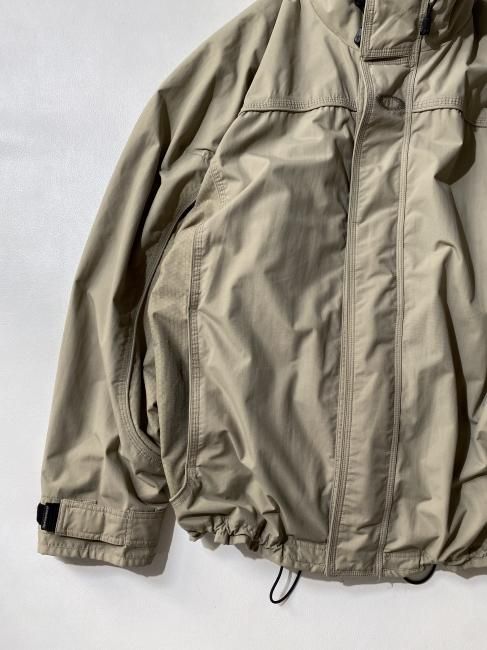 90's OAKLEY Nylon Zip-up Jacket GREIGE 