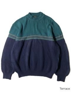 60's Abercrombie & Fitch 2tone Rib Knit MADE IN ITALY