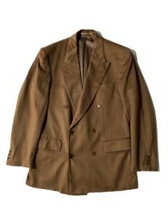80's Loro Piana Cashmere Blend Double Breasted Jacket BROWN
