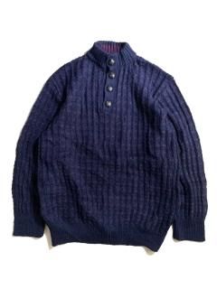 90's Half Button Hand Knit 